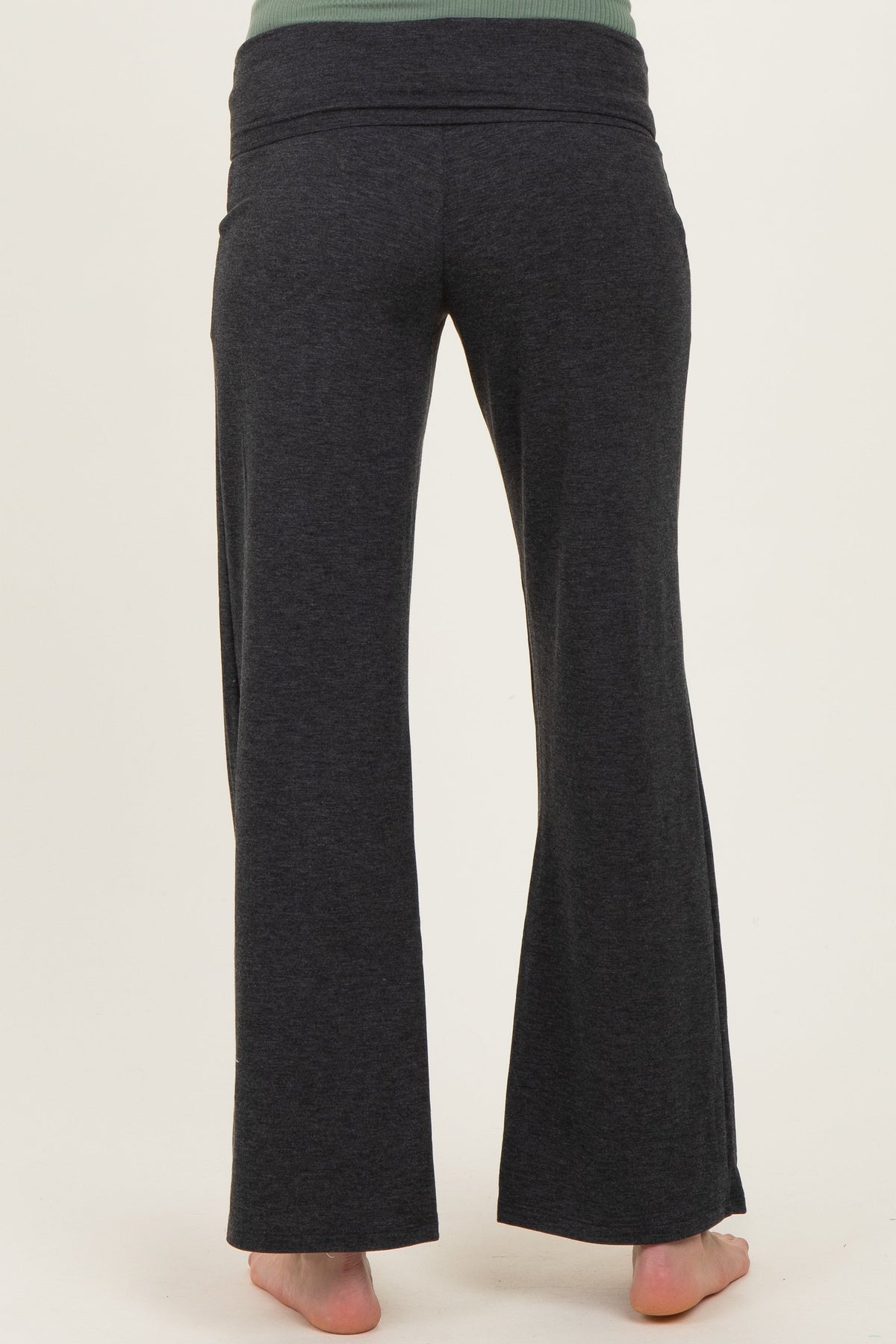 Charcoal Maternity Yoga Pants