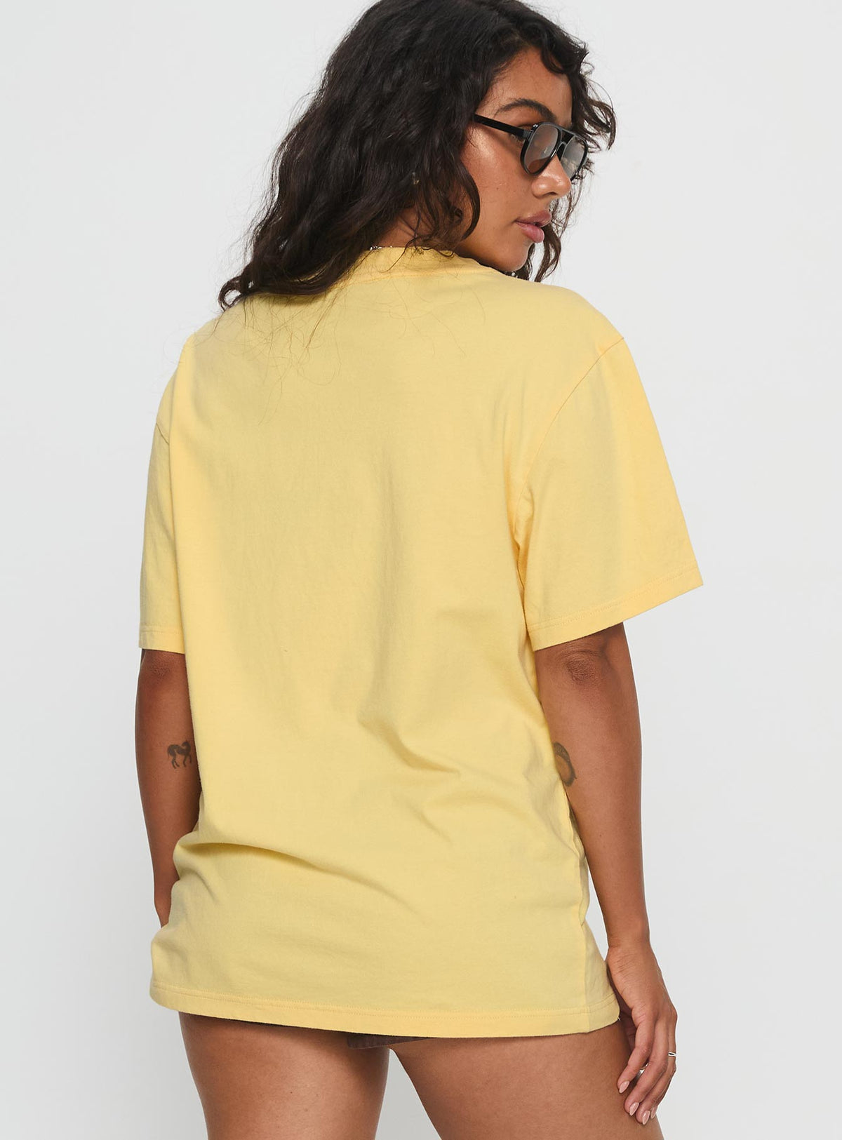 Corvette Legends Oversized Graphic Top Yellow