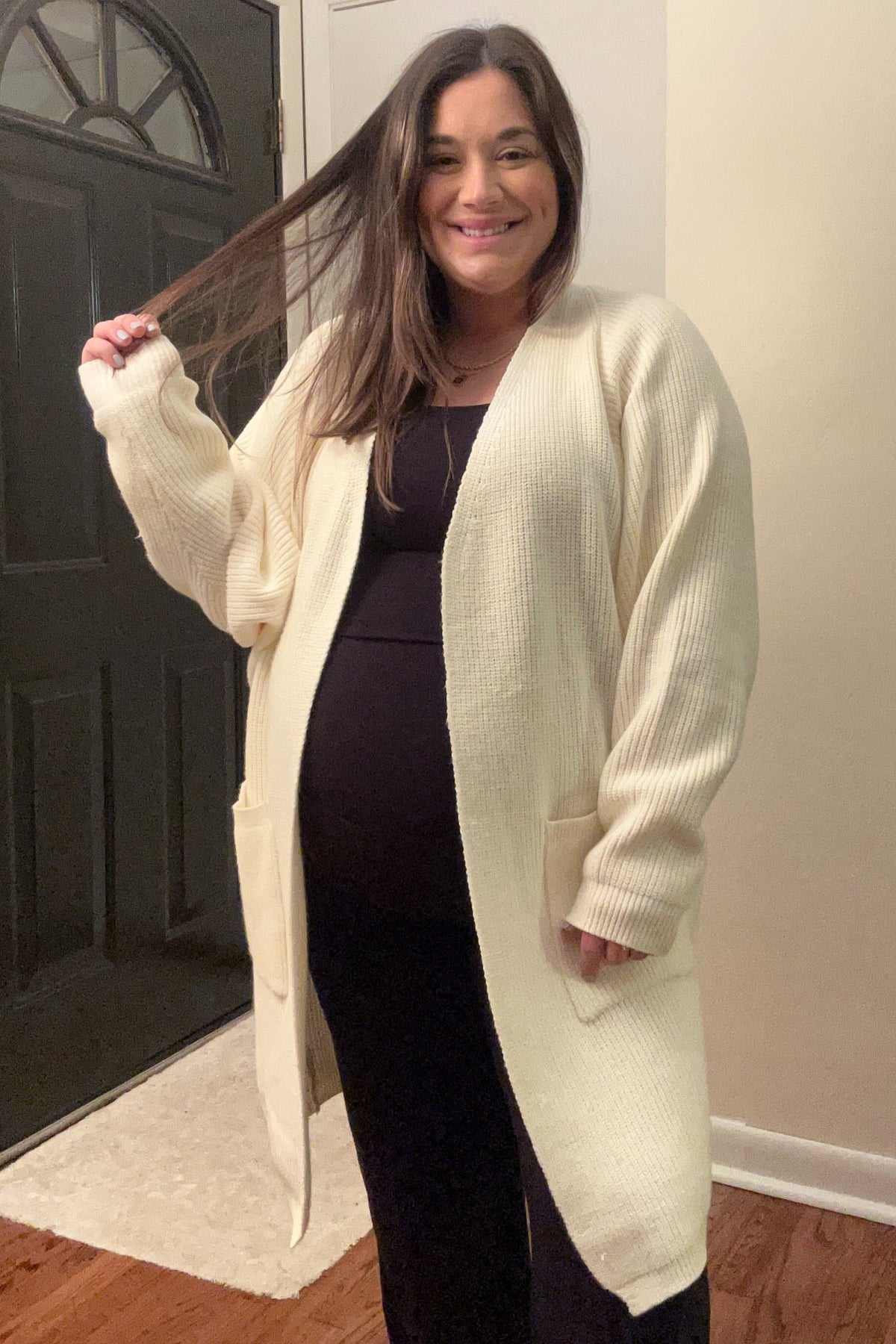 Black Maternity Yoga Pants