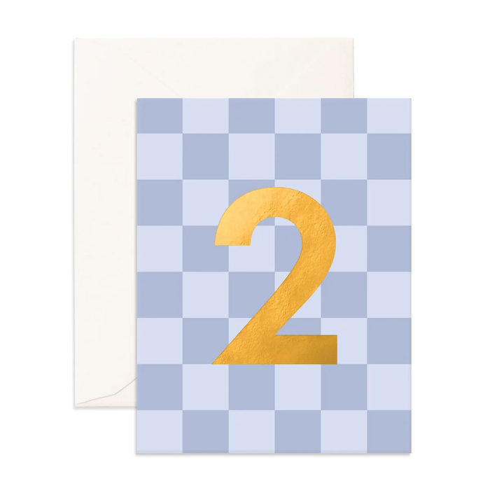 Fox & Fallow No. 2 Denim Check Greeting Card