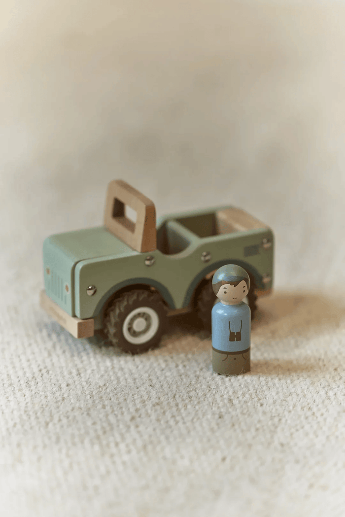 Little Dutch Safari Friends Wooden Safari Car
