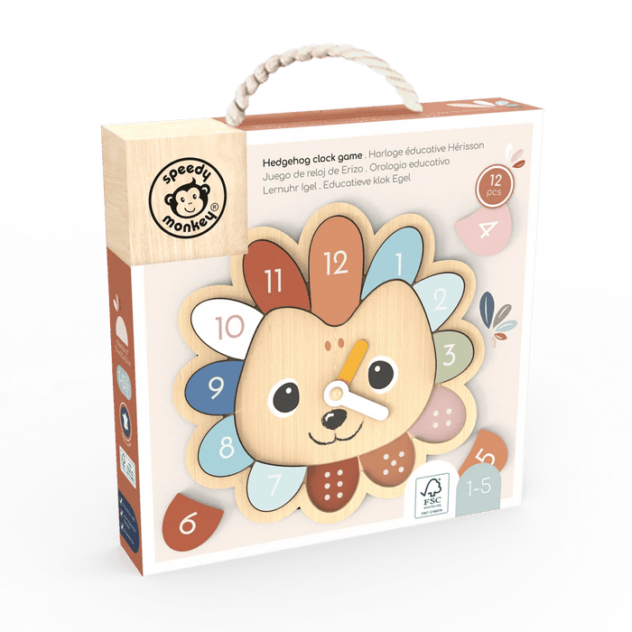 Speedy Monkey Educational Clock - Hedgehog Game