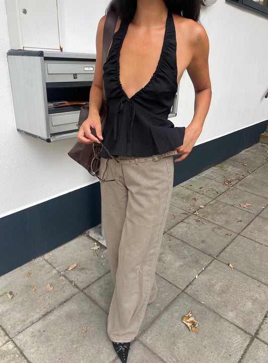 Gadot Halter Top Black