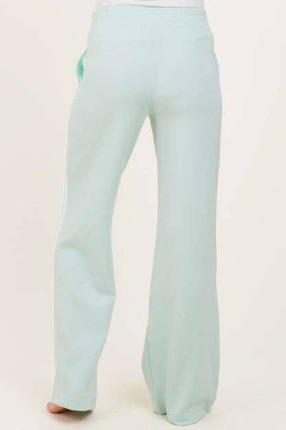 Mint Stripe Detail Maternity Lounge Pants