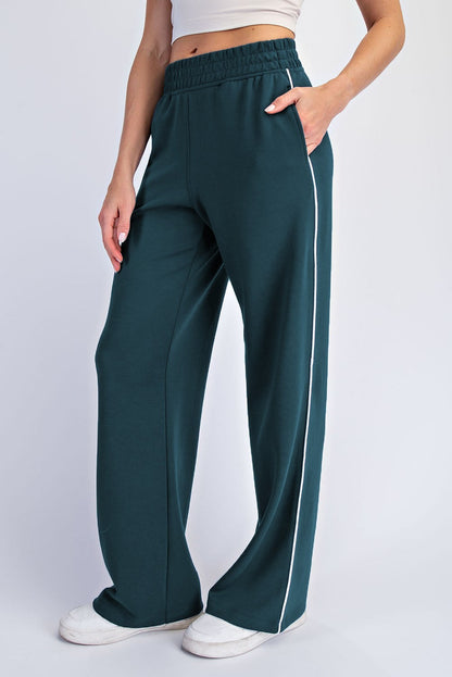 Forest Green Stripe Detail Maternity Lounge Pants