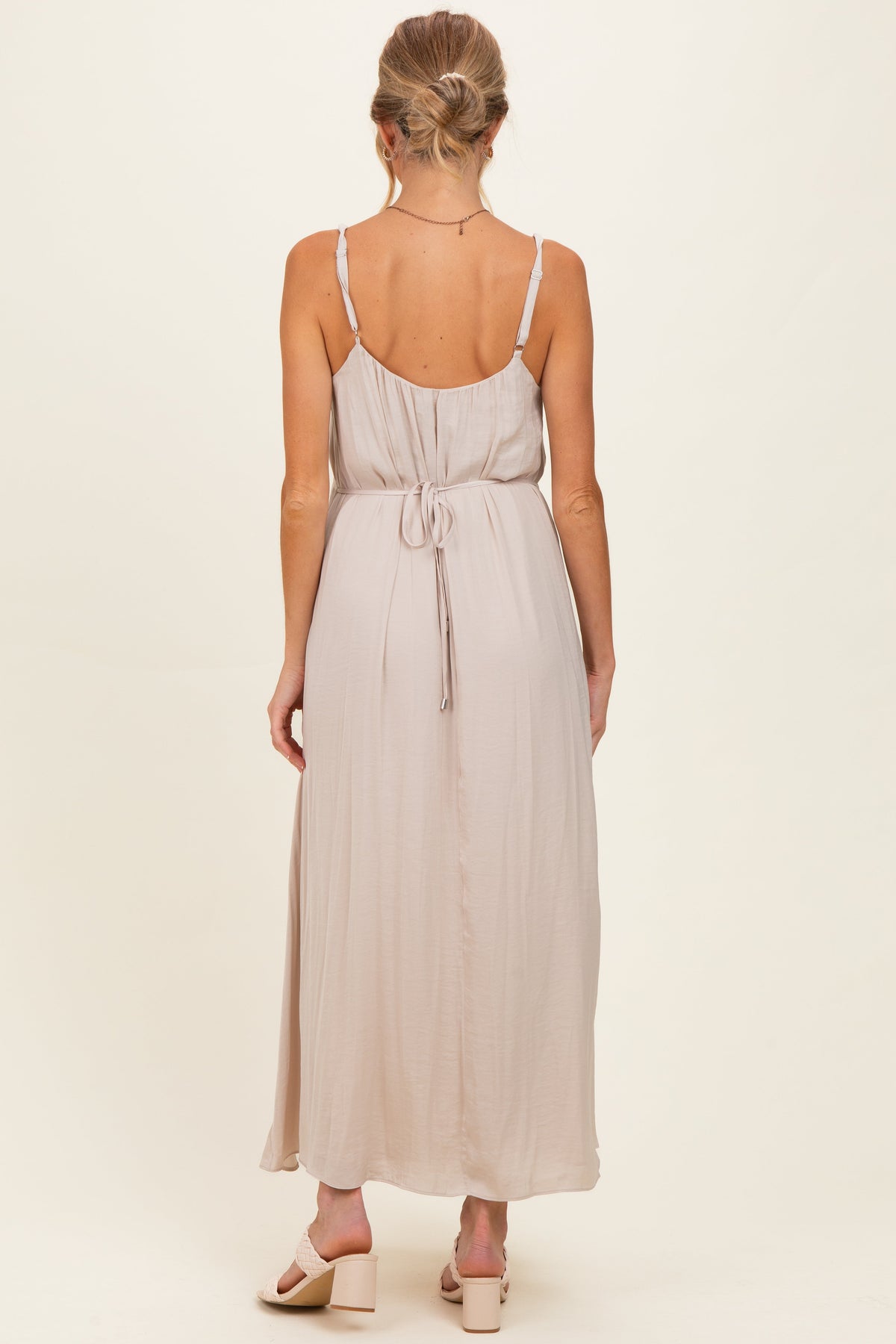 Papyrus Sleeveless Flower Belt Maxi Dress