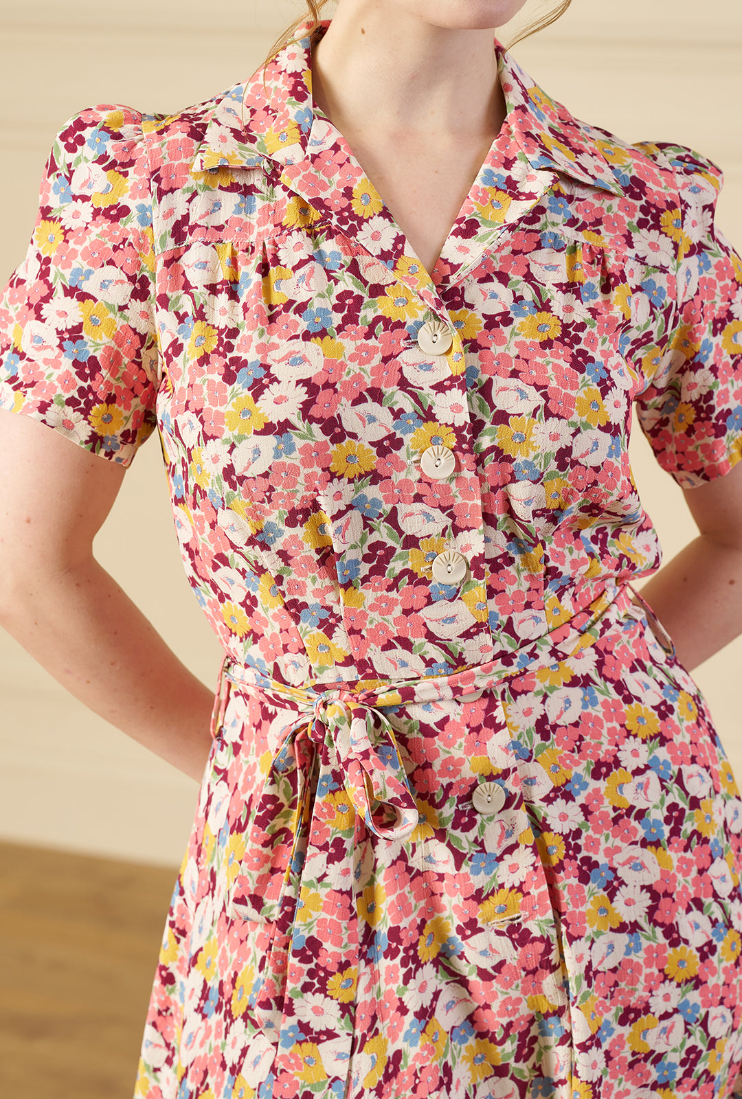 1940s Shirt-Waister Dress - Spring Parade