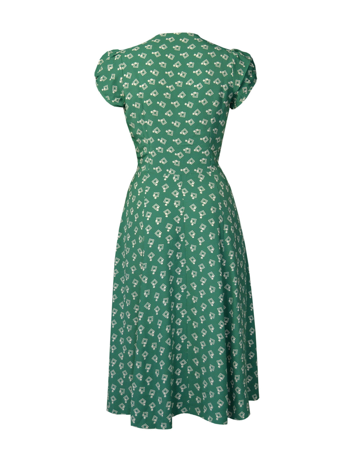 1930s 'Ava' Tea Dress - Dia Deco Emerald