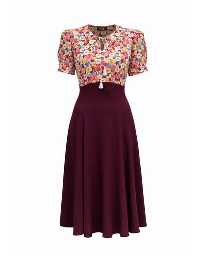 1940s Martha Tea Dress - Spring Parade