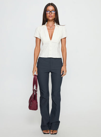 Ovelia Short Sleeve Shirt White
