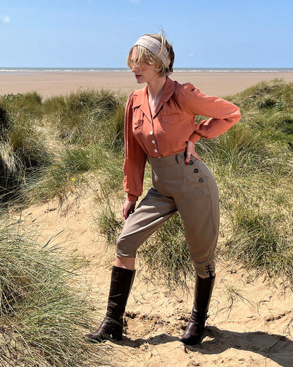 Landgirl Breeches - Stone Cotton Drill