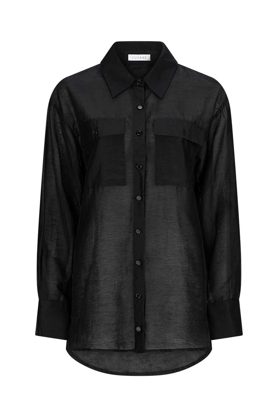 CURAAE Vincent Long Sleeve Shirt in Black