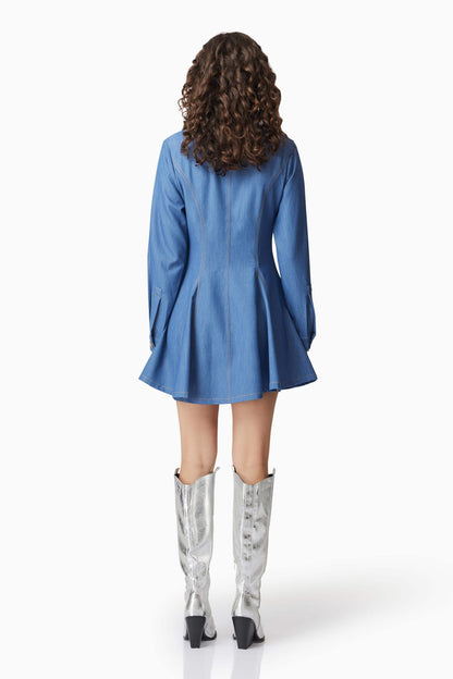 CURAAE Stella Denim Mini Dress