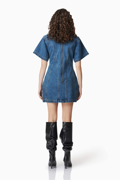 CURAAE Clara Denim Mini Dress