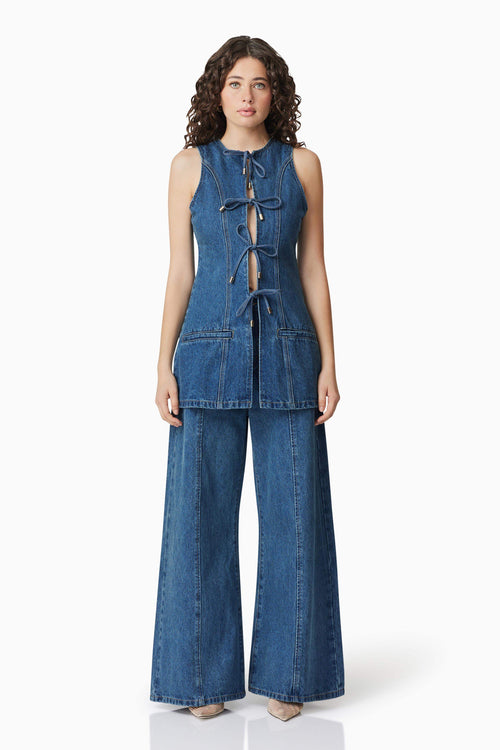 CURAAE Clara Sleeveless Denim Top