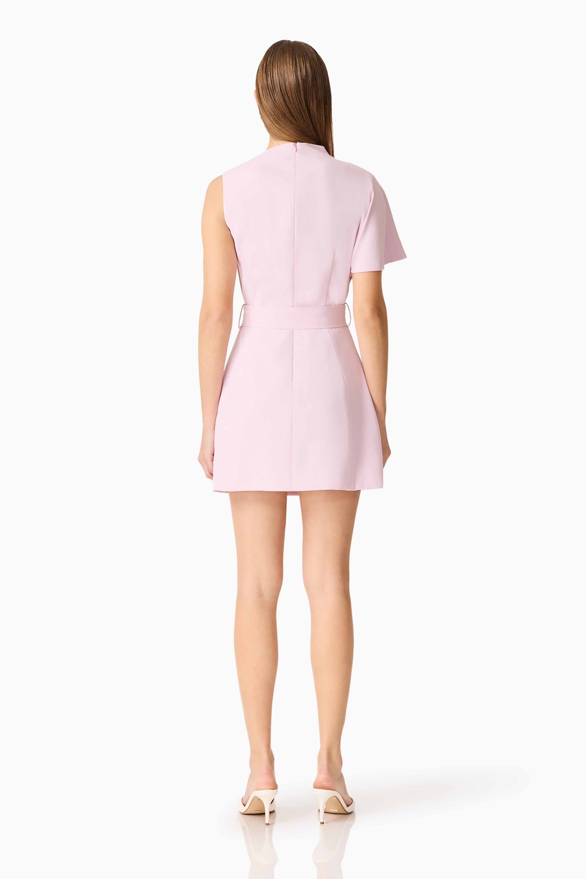 CURAAE Celie Mini Dress in Blush Pink