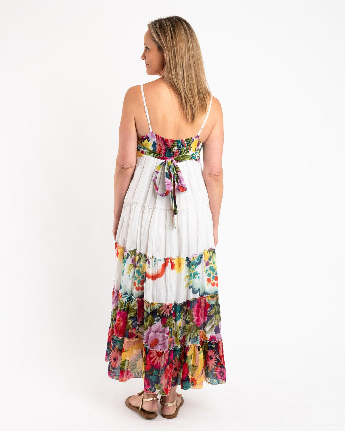 Long Strappy Lined Summer Dress