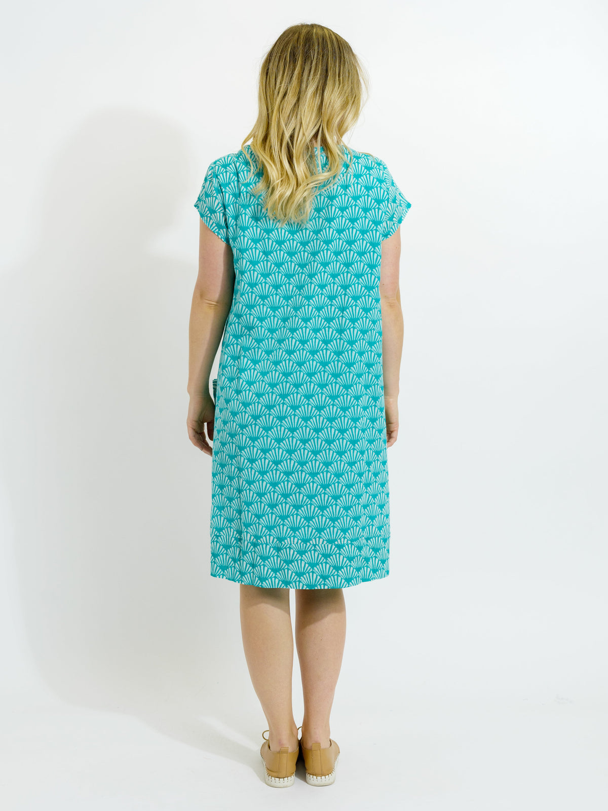 Marcoola dress in Teal Fan