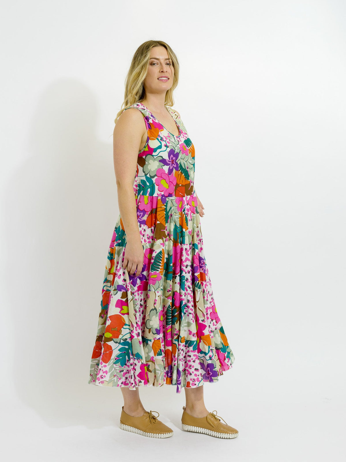 Daydream Dress in Fresh Pink Floral