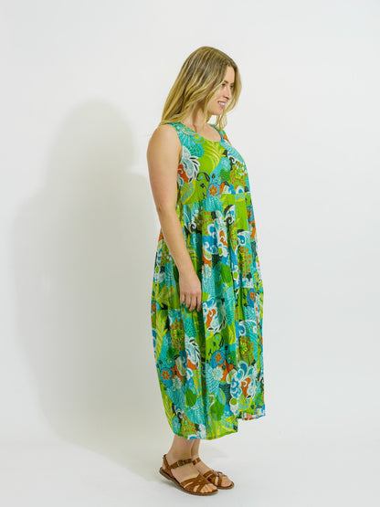 Glasshouse Dress in Kaleido Garden