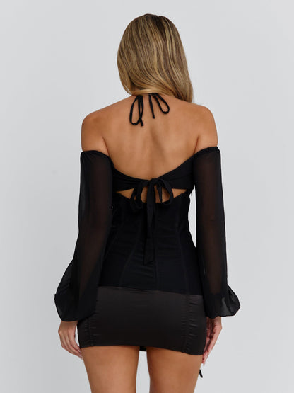 DORELLE MINI DRESS BLACK