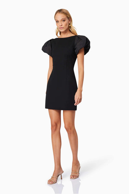 Eden Day Mini Dress in Black