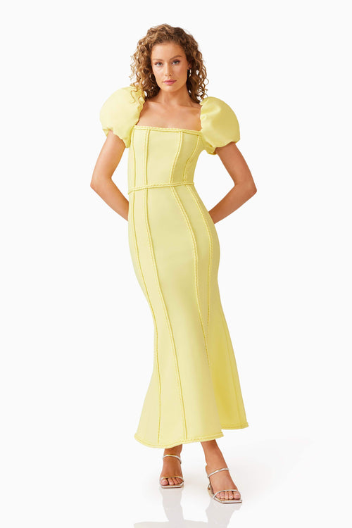 Katlyn Maxi Dress in Yellow