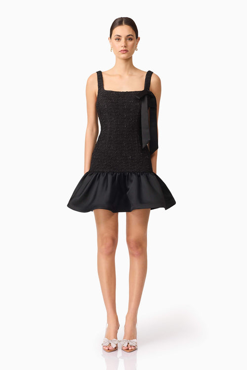 Dandelione Mini Dress in Black