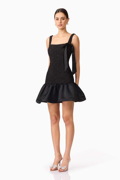 Dandelione Mini Dress in Black