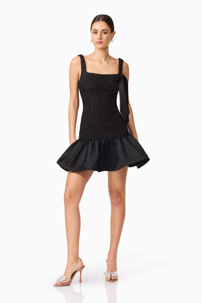 Dandelione Mini Dress in Black