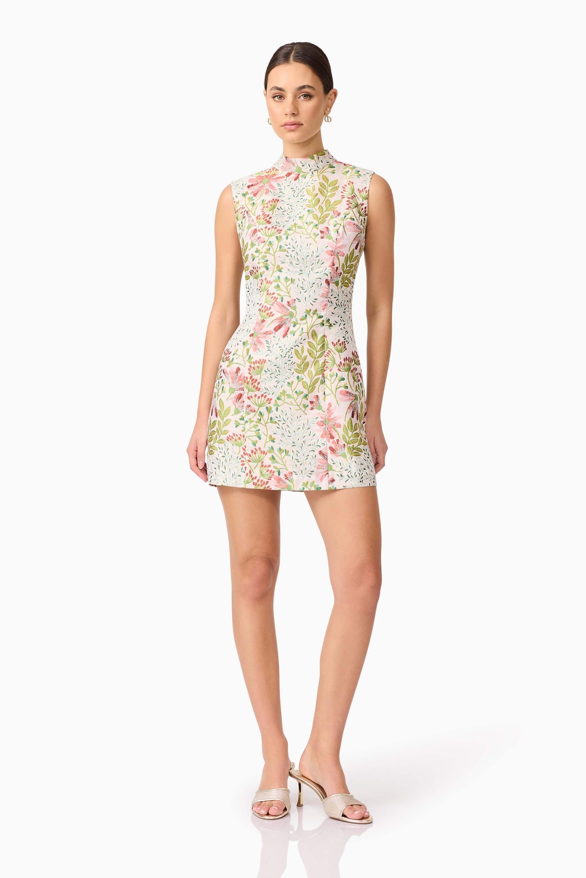 Calaantha Shift Mini Dress in Floral