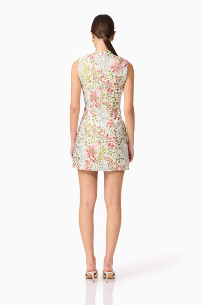 Calaantha Shift Mini Dress in Floral