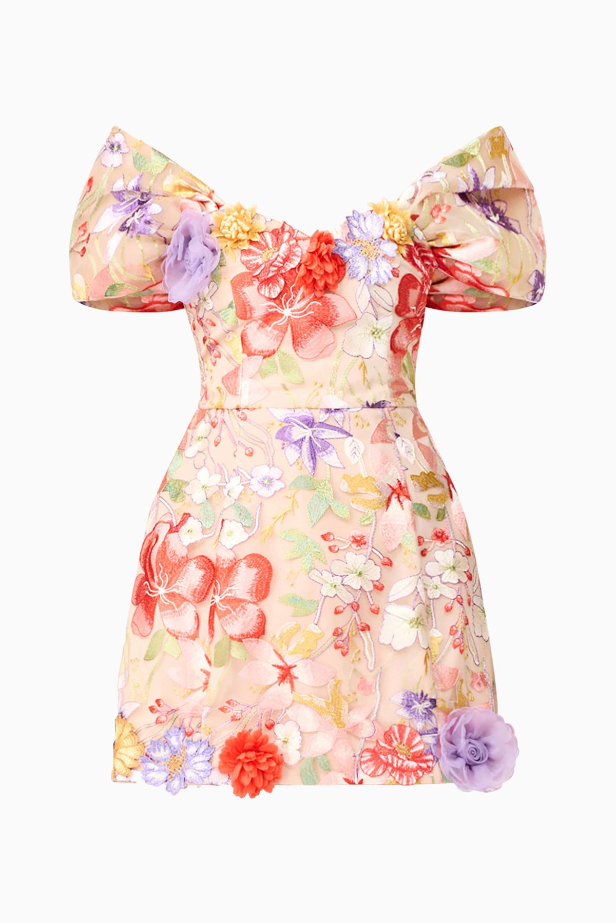 Sophie Puff Sleeve Mini Dress in Floral