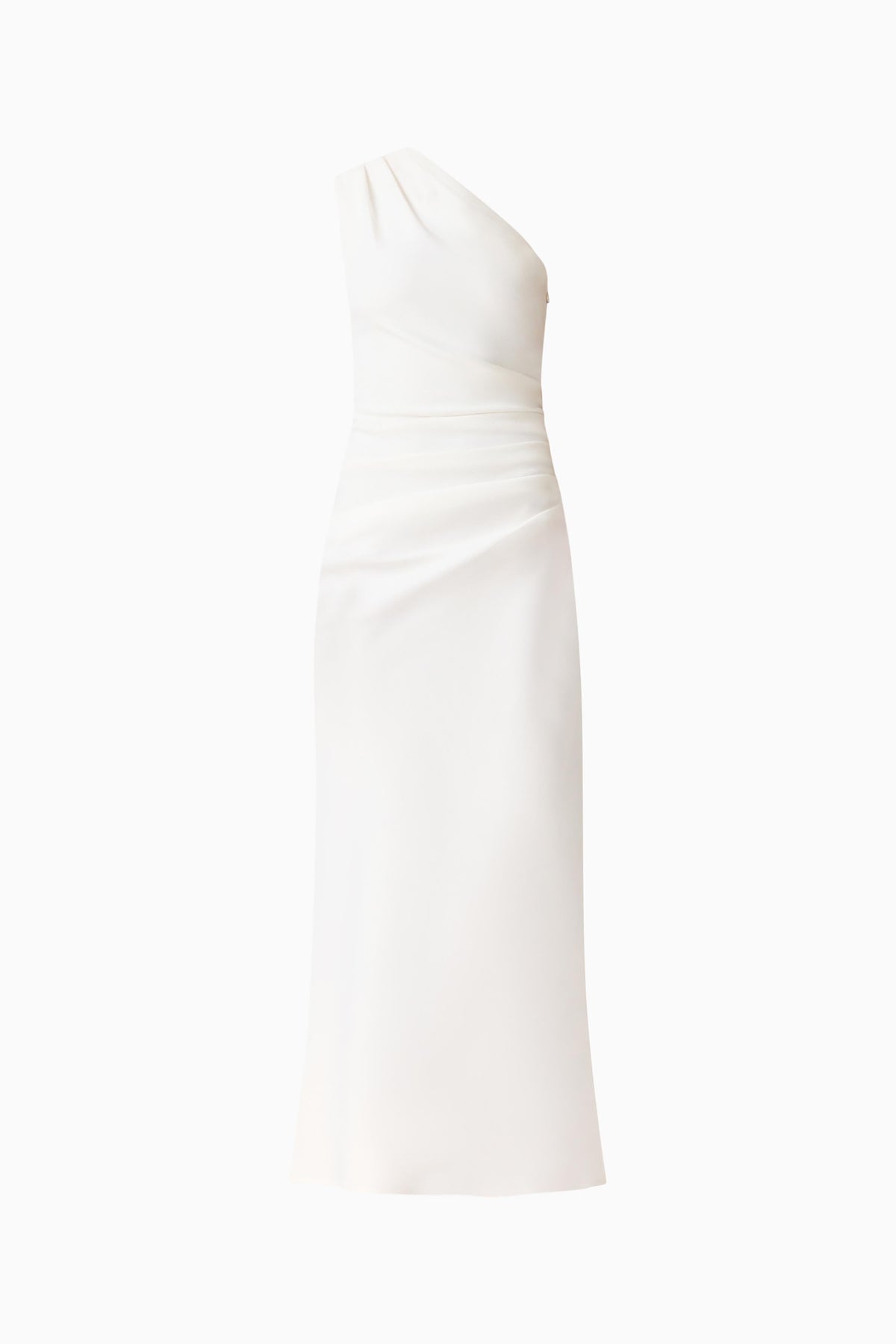 Skye One Shoulder Gown in White