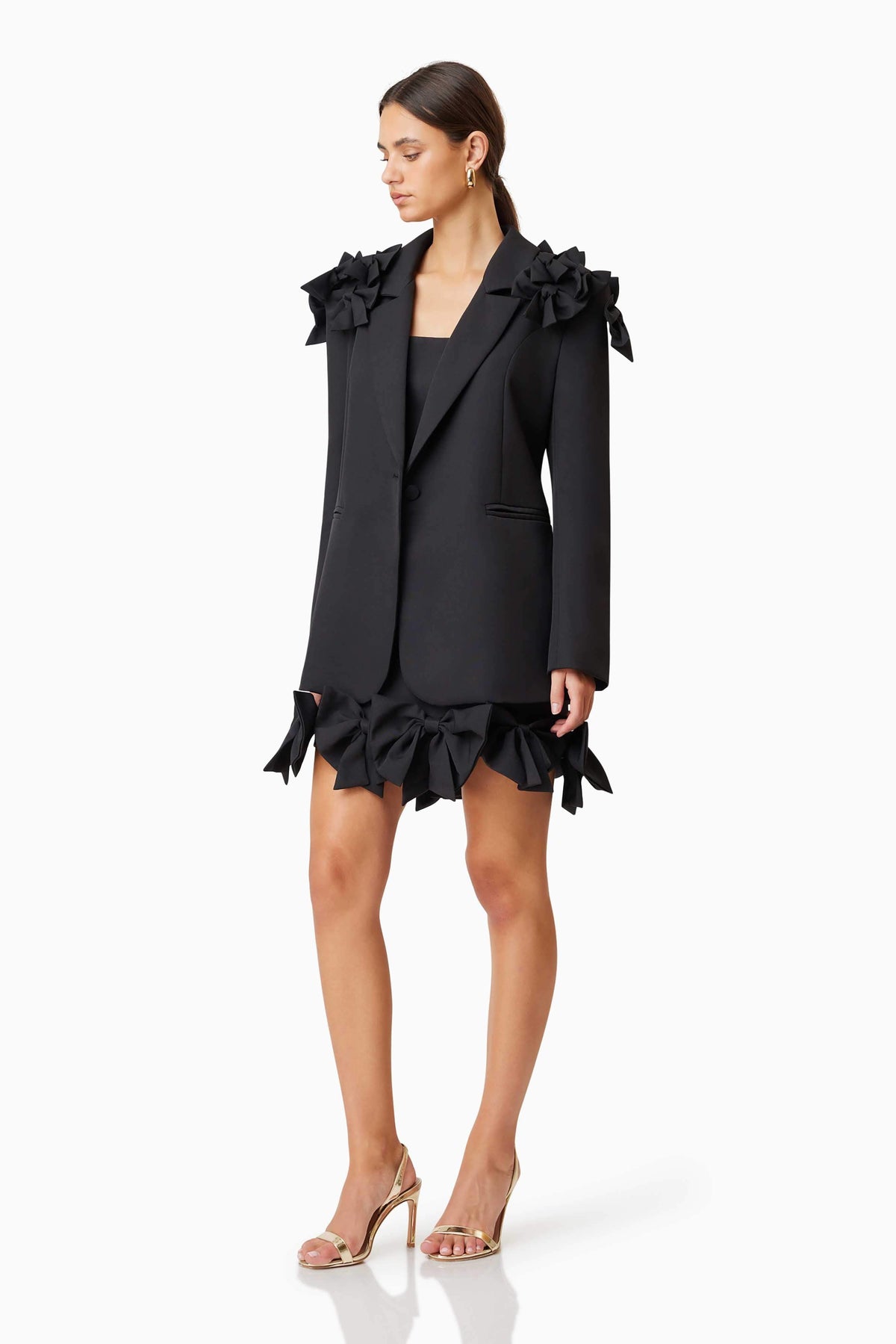 Kennedy Oversized Tailored Jacket in Black