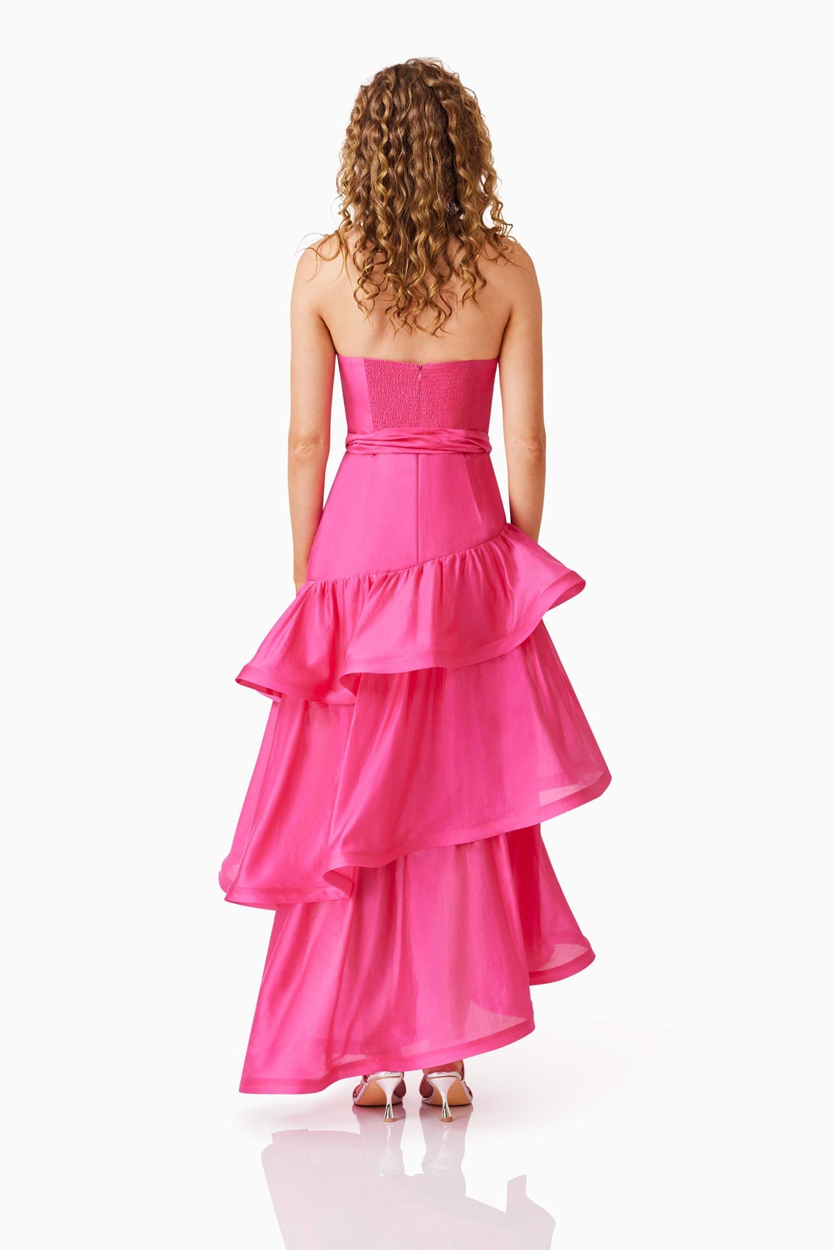 Kalani Strapless Maxi Dress in Pink