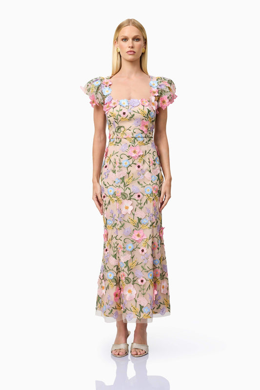 Nydia 3D Maxi Dress