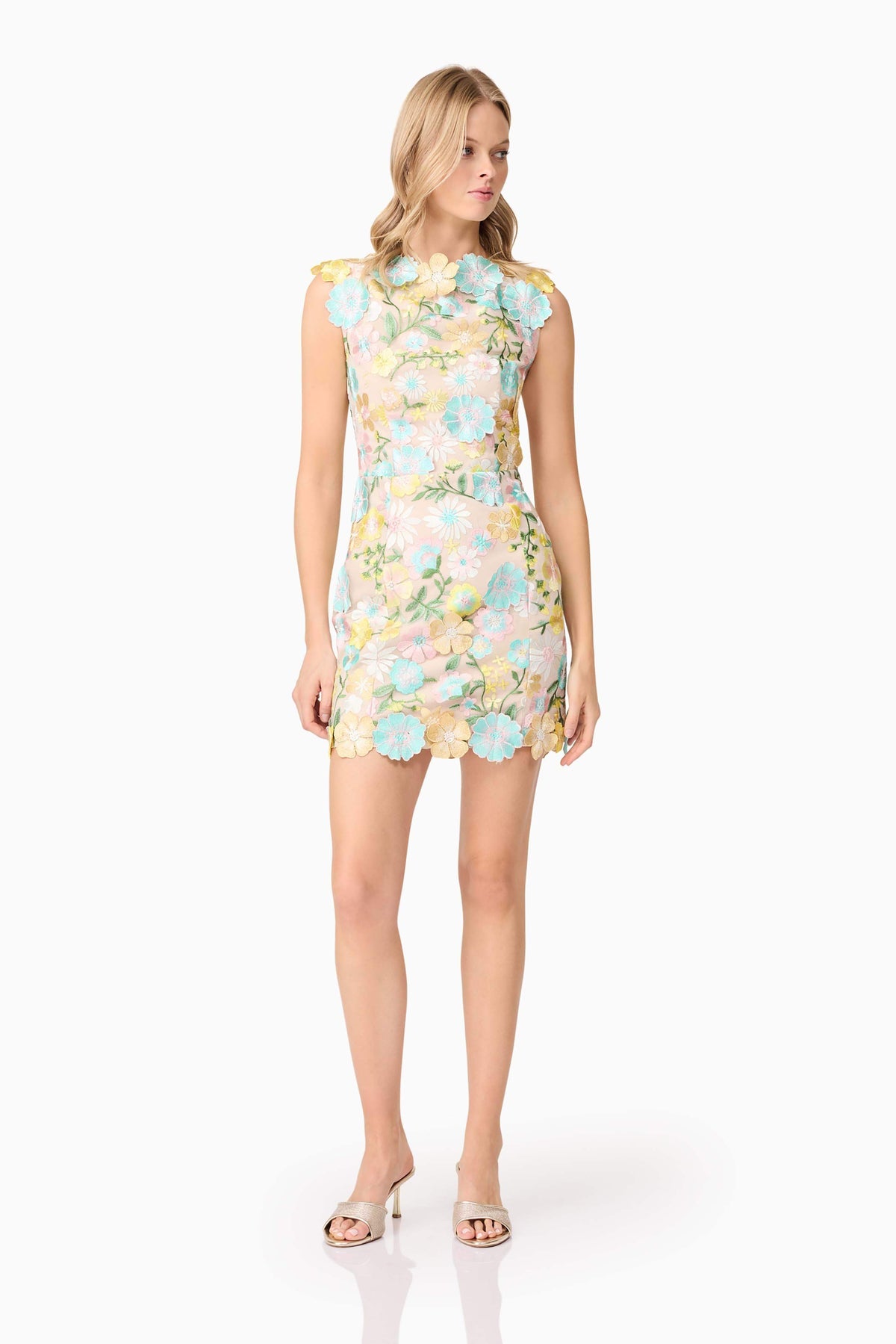 Yvette 3D Mini Dress In Floral