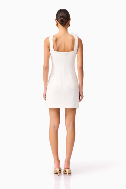 Chantelle Floral Mini Dress in White
