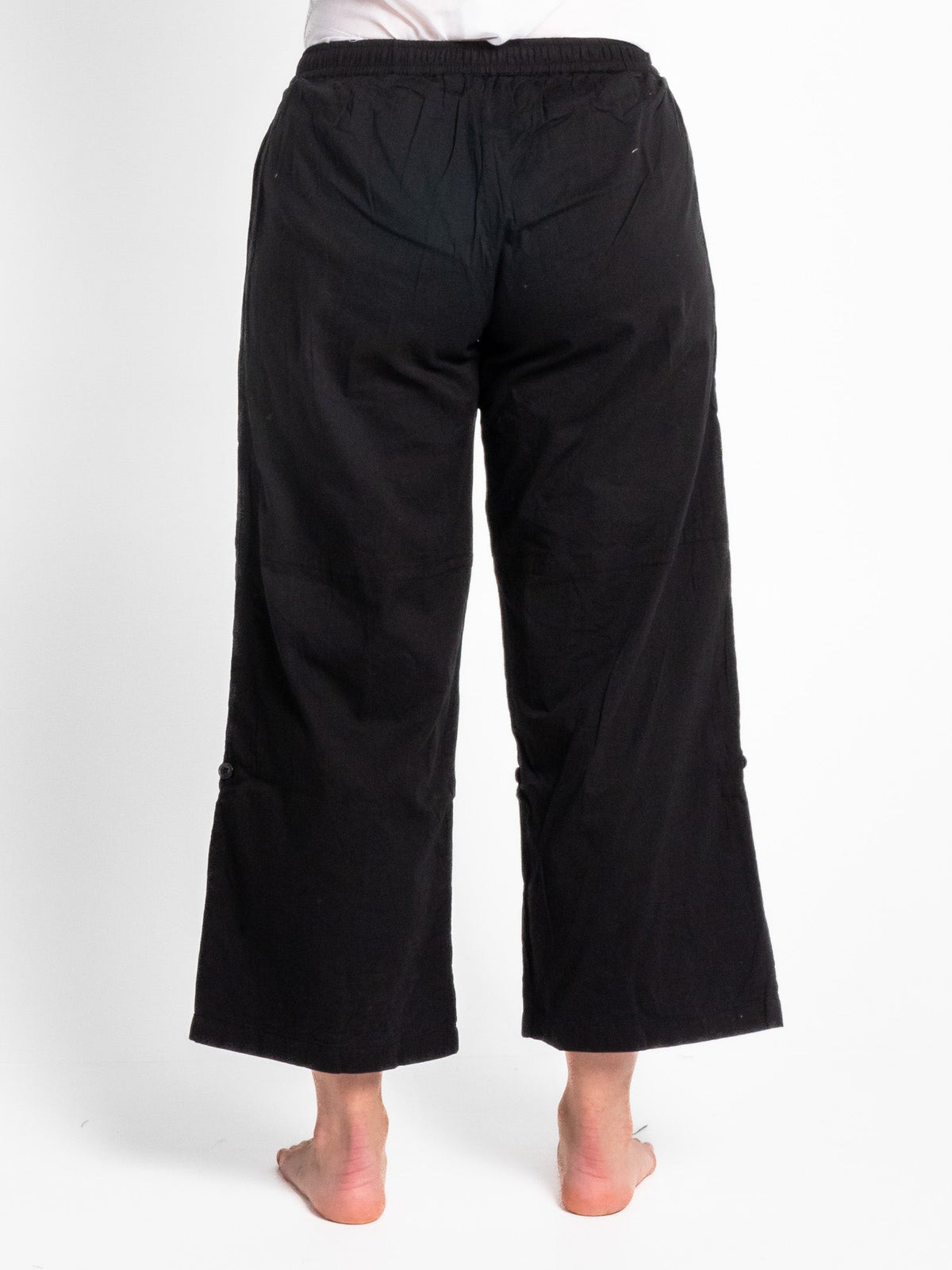 Sorrento Black Cotton Pants