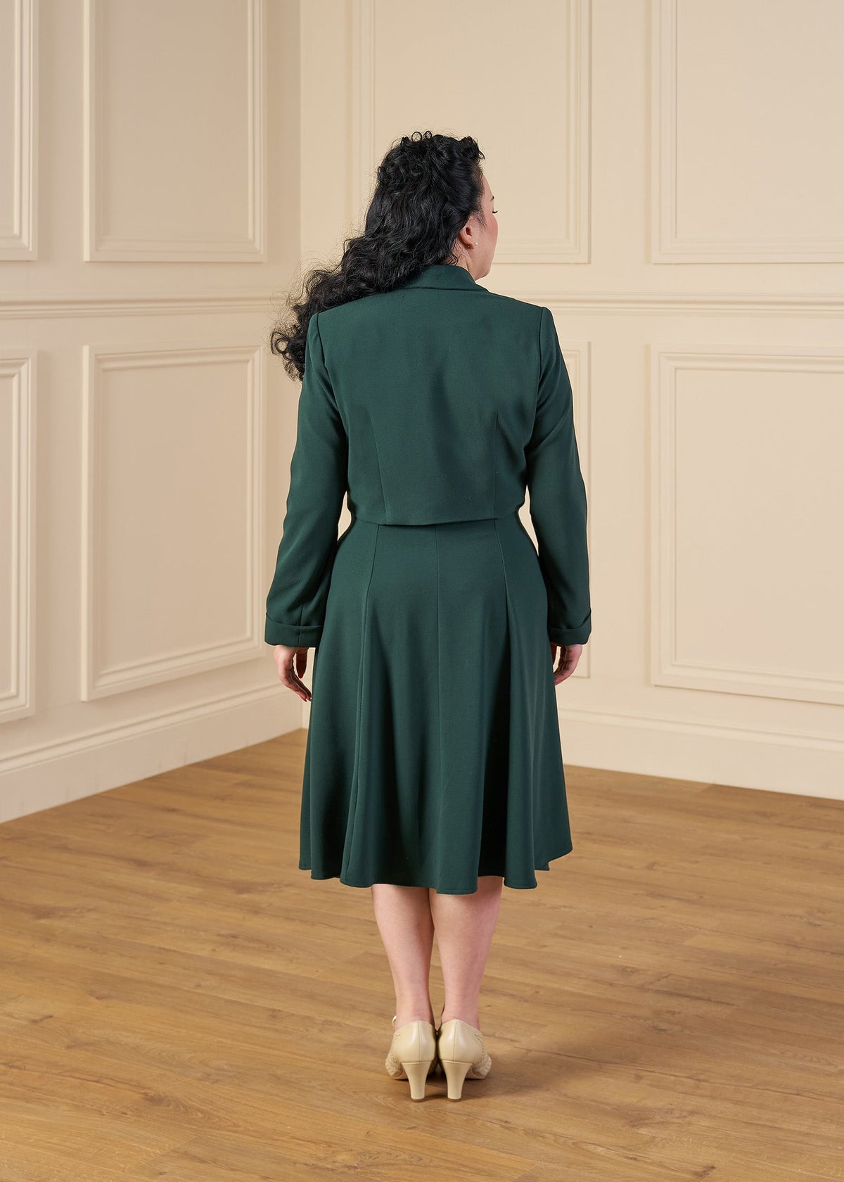 1940s Goodwood Grable Ensemble - Dia Deco Emerald