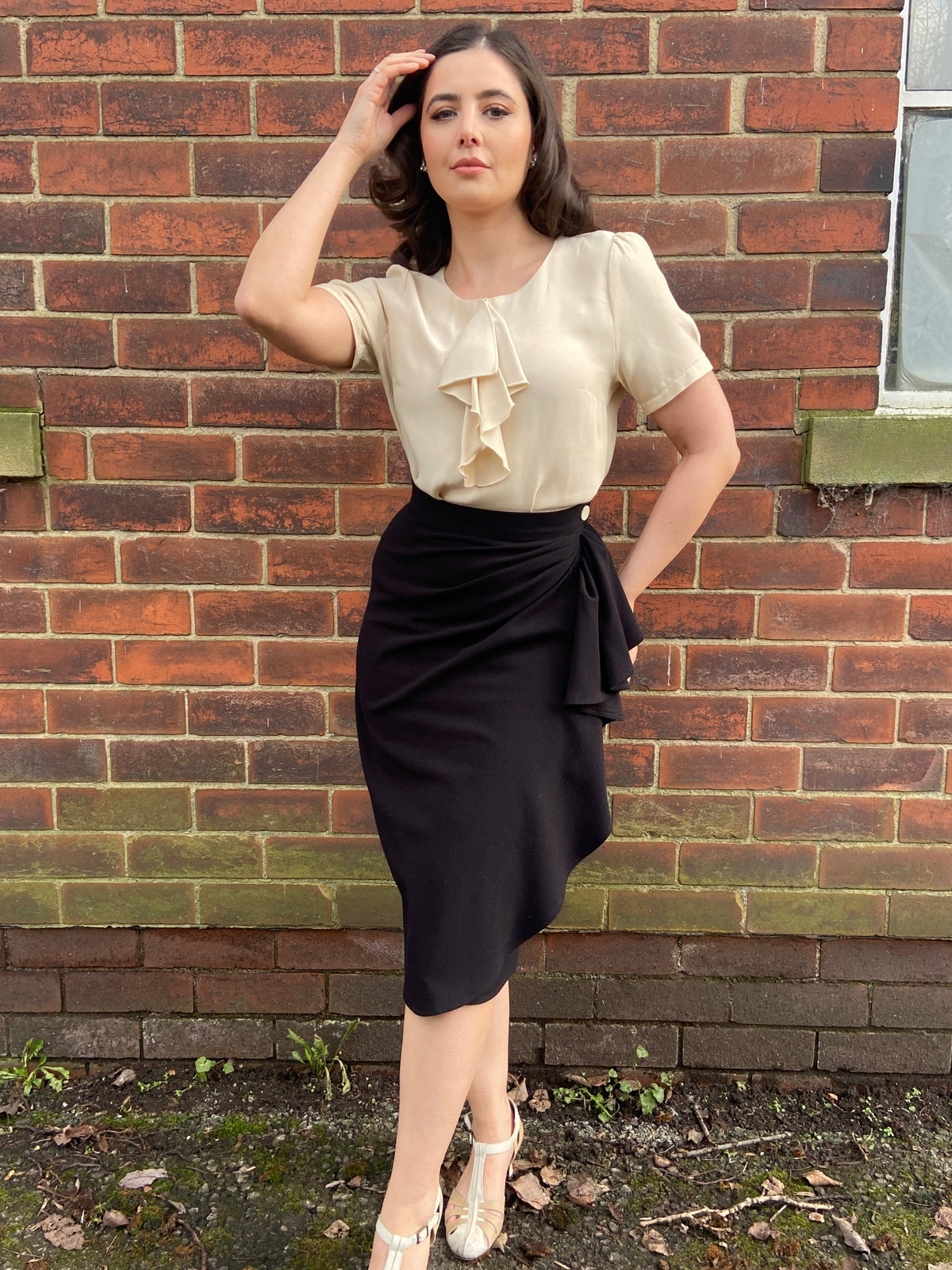 1930s Flounce Blouse - Antique