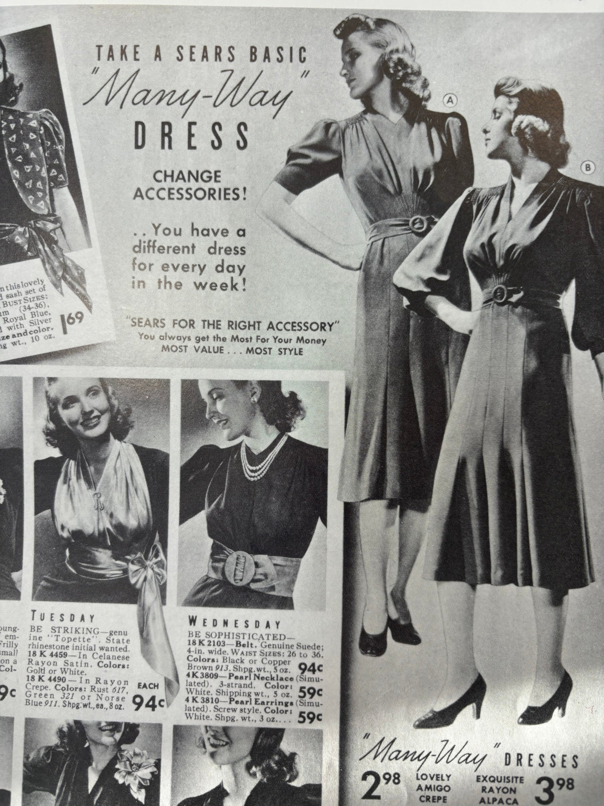 1940s Stanwyck Dress - Aubergine
