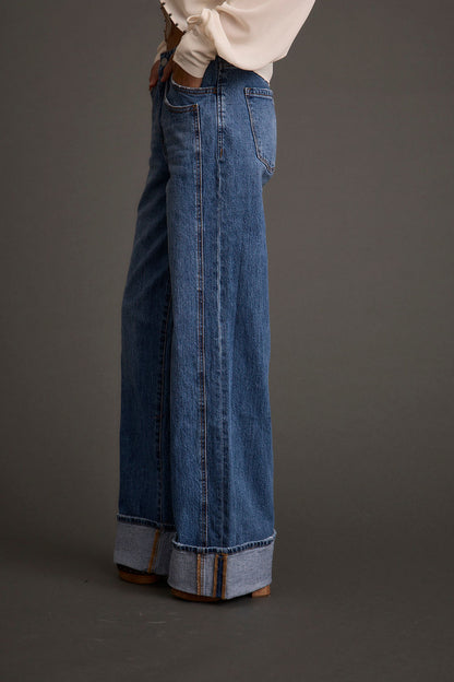 Presley Cuffed Straight Leg Denim