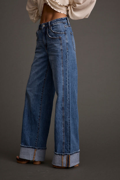 Presley Cuffed Straight Leg Denim