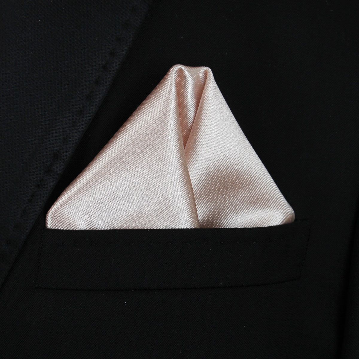 Pocket Square | Champagne Thick Satin #2