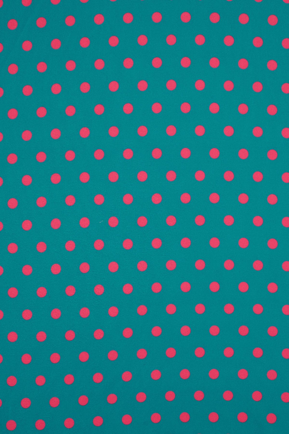 Matilda Peacock Blue & Pink Polka Dot Wrap Dress