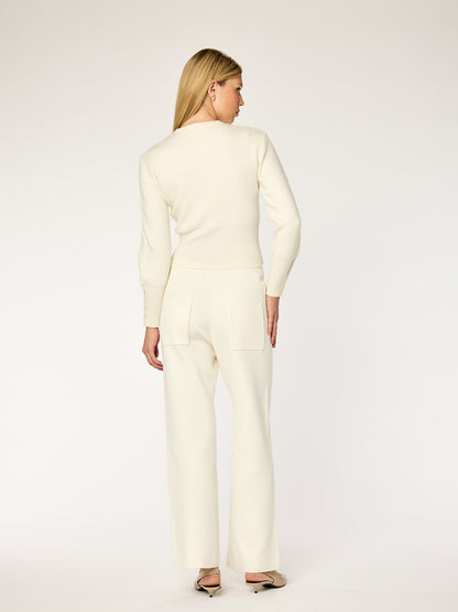 FAYE - Fitted Cardigan • Cream