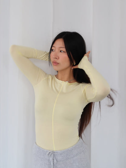SMOOTH - Longsleeve • Lemon