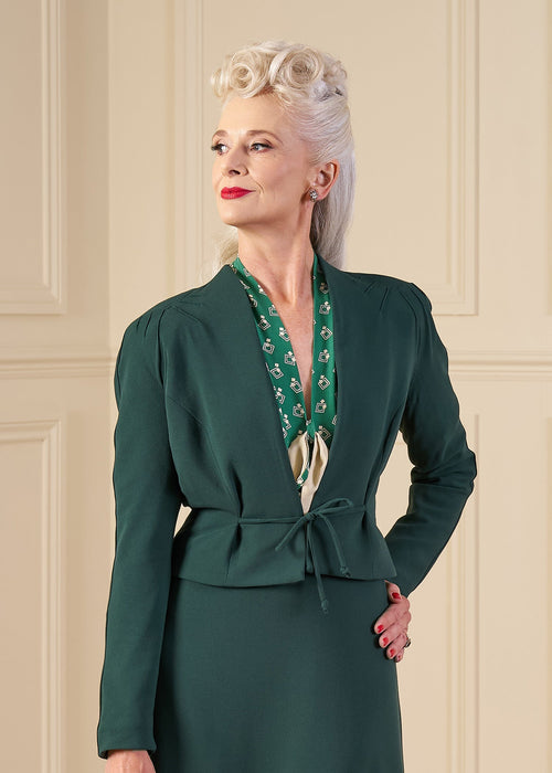 1940s Stanwyck Jacket - Racing Green